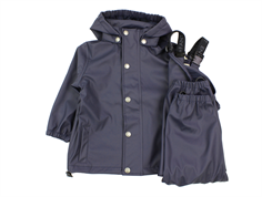 En Fant rainwear pants and jacket dark navy